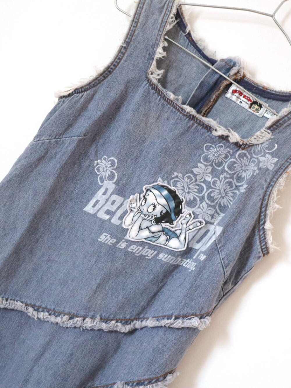 Vintage Betty Boop Denim Dress / 10-12Y+